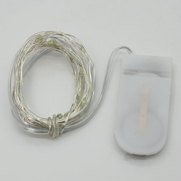 20 LED Copper String Light w/ battery - Green