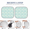 thumbnail image 6 of Xecao Daisy Floral A for Foldable Car Sun Shades (2-Pack) offer sun protection with an easy-fold design for convenient windshield shading., 6 of 7