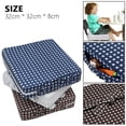 thumbnail image 3 of Toddler Booster Seat Dining Portable Travel Increasing Cushion  ​2 Straps Safety Buckle Kids Booster Seat for Dining Table, 3 of 15