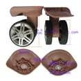 thumbnail image 3 of Jkung 1 Pair Universal Replacement Wheels Low Noise Double-Row Large Size Trolley Case Luggage Wheel Repair Travel Suitcase Parts Accessories Wheel, 3 of 8