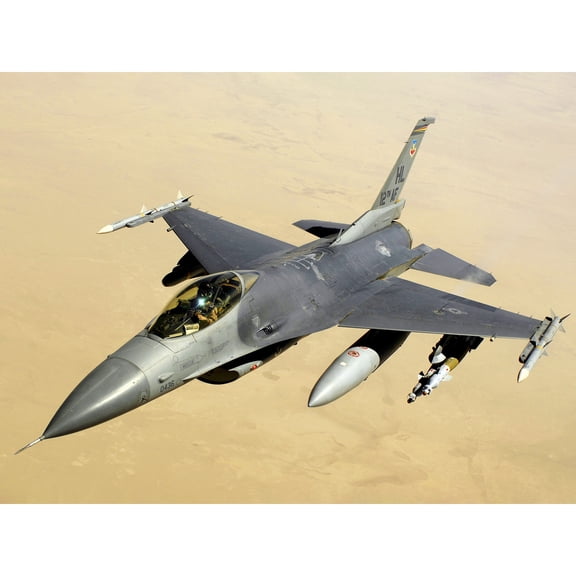 Dunaway Military USA F-16 Fighting Falcon Photo Extra Large XL Wall Art Poster Print