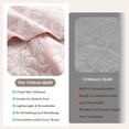 thumbnail image 6 of Exclusivo Mezcla 100% Cotton Quilts Twin Size Pink, Soft Breathable Bedspread Gauze Boho Pattern Coverlet Lightweight Twin Quilt Bedding Set for All Seasons( 1 Quilt and 1 Pillow Sham), 6 of 7