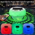 thumbnail image 2 of WUSUOWEI 1PC Solar Pool Floater with Colorful Lights,Remote Controlled Lights,Dynamic Floating Lights,Adjustable Release Open Floater Dispenser for Pool Large Capacity for Pool,Beach,Lake, 2 of 8