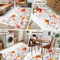 thumbnail image 5 of Pastoral Wild Flowers 3x5 Area Rugs for Living Room, Farmhouse Floral Leaves Plants Non Slip Floor Mat Washable Low-Profile Indoor Carpet for Bedroom, Dining Room, Bathroom, 5 of 9