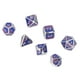 thumbnail image 4 of Juego de dados de 7 piezas, juego de dados de colores de números blancos claros de Metal poliédrico para juegos de escritorio, color rosa, 4 of 9