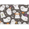thumbnail image 4 of SKYSONIC Bathroom Rug Mats Halloween Cute Pattern Print, Fluffy Plush Absorbent Bath Rugs Carpet with Non Slip Bottom for Bathroom Floor Toilet Tub and Shower, 4 of 7