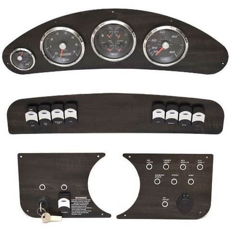Rinker Boat Dash Panel Kit 2070097 | w/ Faria Gauges Woodgrain (4PC)