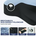 thumbnail image 7 of MOONORAH Contour Memory Foam Cervical Pillows for Pain Relief Sleeping,Ergonomic Orthopedic Neck Bed Pillow with Covers Queen Size 26"Lx14.6"Wx5.1"H, 7 of 7
