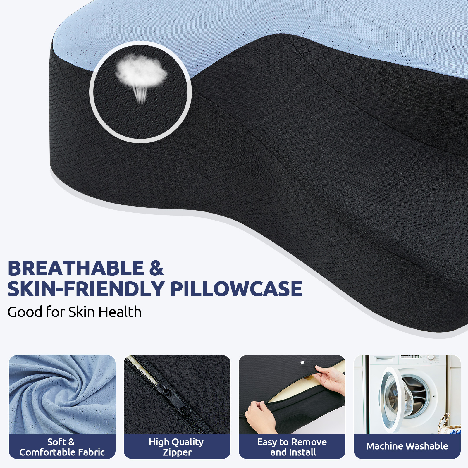 Moonorah Contour Memory Foam Cervical Pillow Queen photo 2