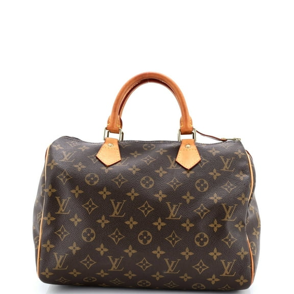 Pre-Owned Speedy Handbag Monogram Canvas 30 By Rebag