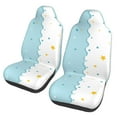 thumbnail image 1 of ZICANCN Car Seat Covers Front Seats Only,Clouds Star Pattern Automotive Seat Covers Protectors for Cars Trucks Suv 2 Pack, 1 of 8