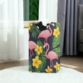 thumbnail image 6 of Yayeee Freestanding Laundry Hamper with Handle Collapsible Large Storage Basket for Clothes, Flamingo Pattern, 6 of 7