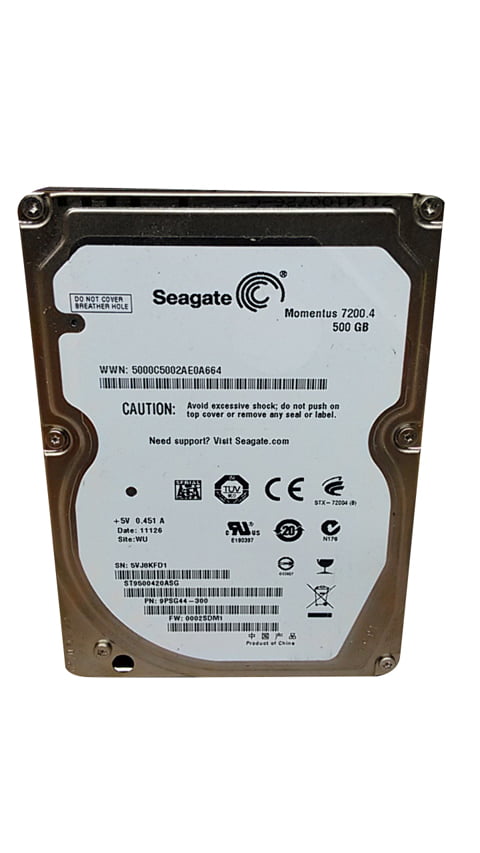 Refurbished Seagate Momentus 7200.4 ST9500420ASG 500GB 2.5" SATA II Laptop Hard Drive