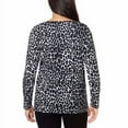 thumbnail image 3 of Mario Serrani Womens Crewneck Animal Print Top, 3 of 3