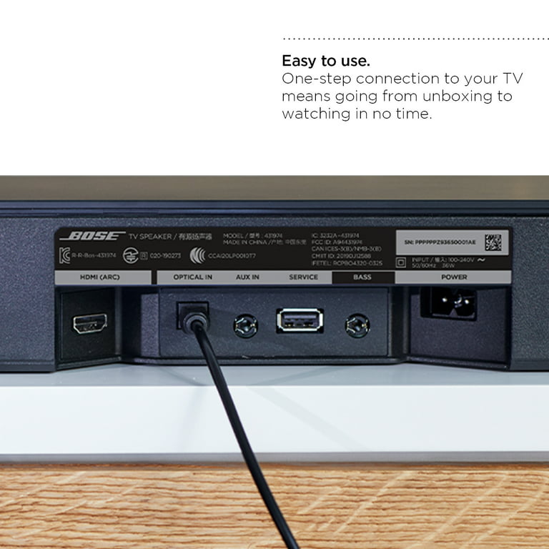 Bose TV Speaker Surround Wireless Bluetooth Soundbar for TV, - Walmart.com