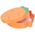 thumbnail image 1 of Carrot Shaped Candy Box for Easter Parties and Gifts Storage Use Assorted Color 3.5x3.5x8 Inches, 1 of 4