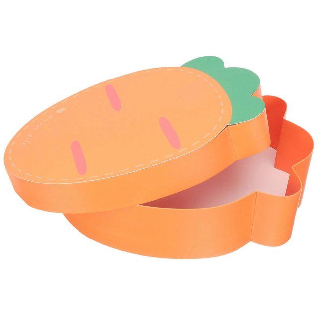 Carrot Shaped Candy Box for Easter Parties and Gifts Storage Use Assorted Color 3.5x3.5x8 Inches