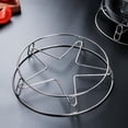 thumbnail image 6 of hwoehyo Stainless Steel Trivet Cooling Pot Rack Hot Pot Holder Steamer Rack Insulation Wok Rack Countertop Protector, 9" and 8″ Reversible, 6 of 13