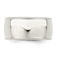 thumbnail image 2 of Auriga 925 Sterling Silver 10mm Comfort Fit Milgrain Band Ring Size 11.5 for Men, 2 of 7
