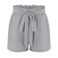 thumbnail image 2 of Sngxgn Lounge Shorts for Women - Casual Sweat Shorts with Pockets(Grey,S), 2 of 8