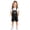 Black, variant on Children Overalls Patriotic Stars Print Loose Relaxed Summer Casual Shortalls for Boys Size 6-7Y