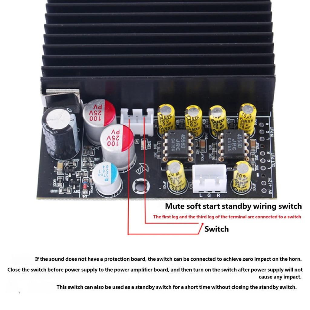 19V-50V 315W+315W Digital Sound Power Amplifier Board Double Channel Stereo
