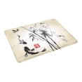 thumbnail image 2 of MKHERT Oriental Ink and Wash Painting Bamboo Drangonfly and Koi Fish Doormat Rug Home Decor Floor Mat Bath Mat 23.6x15.7 inch, 2 of 3