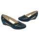 thumbnail image 1 of 017-23 Mocasin Casual con Tacon de 4 cm para Dama Mujer en color Azul Marino, Elaborado de Piel Vacuno. Cklass 017-23, 1 of 2