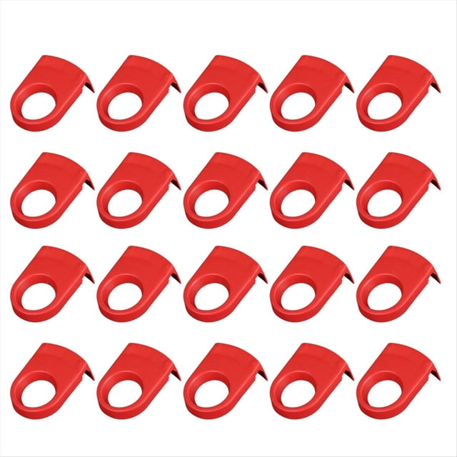 Broches de Cerveza, Clips para de Cóctel, Portabotellas, Clips de Plástico para Beber, Copas para Fiestas de Cumpleaños, Bodas, Rojo