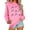 Pink, variant on Women's Crewneck Shirts Christmas Sweatshirts Top Fashion Cute Xmas Printed Pullover Winter Long Sleeve Sweaters Loose Plus Size Blouses Tops