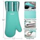 thumbnail image 2 of Alselo Manoplas De Silicona Para Horno Resistentes Al Calor, Guantes De Cocina Extralargos De 550 Grados, Agarraderas Para Ollas Con Impermeables Y Antideslizantes Para Hornear, Cocinar, Barbacoa, Mic, 2 of 5