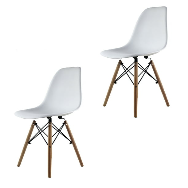Juego de 2 Sillas Eames de Casa Blanco Mundo In Interior