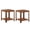 Walnut, variant on Leumius Side Tables Set of 2,Small End Table Nightstand with Shelf,2-Tier Boho Side Table for Living Room,Bedroom,Oak