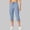 C01 Light Blue, variant on Quick-Dry Elastic Waist Cargo Capris for Women Lightweight Hiking Cropped Pants Multi-Pocket Outdoorwear