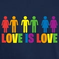 thumbnail image 3 of CafePress - Love Is Love Dark T Shirt - Men's Classic Graphic Cotton T-Shirt, 3 of 4