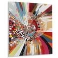 thumbnail image 2 of Designart "Abstract Artwork with Dots and Triangle Shapes" Abstract Metal Wall Art Prints, 2 of 5
