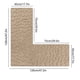 thumbnail image 3 of Seyotauo Shaggy Bathroom Rug, L-Shaped Dark Grey Bath Mat, Non Slip Corner Shower Mat, Water Absorbent Soft Bath Rug, Fluffy Washable Rug Carpet for Square Shower, Tub, Bath Room, 3 of 7