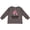 Charcoal Grey, variant on Inktastic Gramma Loves Me Girl Flamingo Girls Long Sleeve Toddler T-Shirt