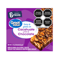thumbnail image 1 of Barras Great Value con Granola con Cacahuate, Trozos de Chocolate y Base Sumergida en Cobertura Sabor a Chocolate 210 g, 1 of 4