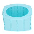 thumbnail image 2 of Kids portable potty garbage bag Stable standing space-saving foldable toilet seat for travel use Blue, 2 of 5