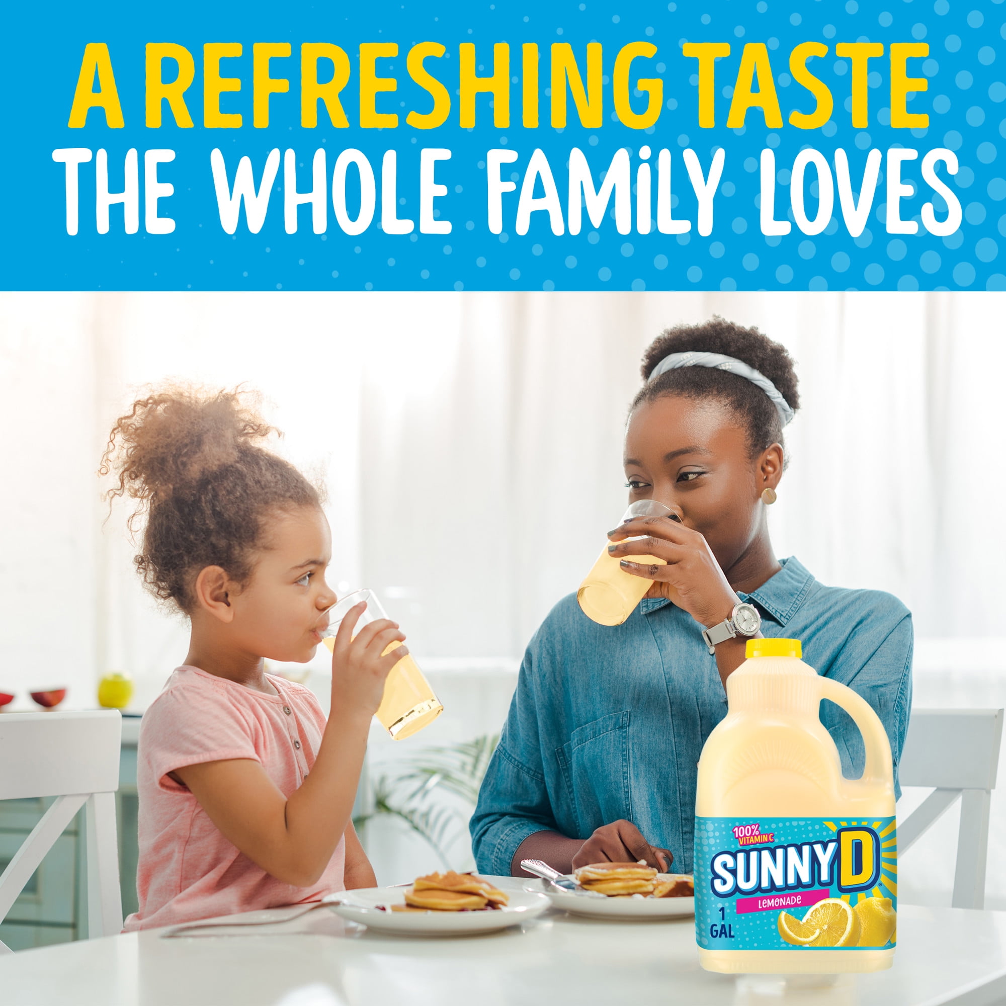 SunnyD Lemonade Juice Drink, 1 Gallon Bottle
