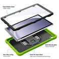 thumbnail image 6 of Case for Samsung Galaxy Tab A9+/A9 Plus 11 Inch 2023 (SM-X210/X216/X218), Multi-Functional Cover with 360° Rotate Stand/Screen Protector/Shoulder Strap/Hand Strap, Green, 6 of 7
