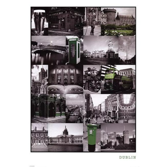 Art Prints  Dublin -Collage- -24 x 36- Poster Print