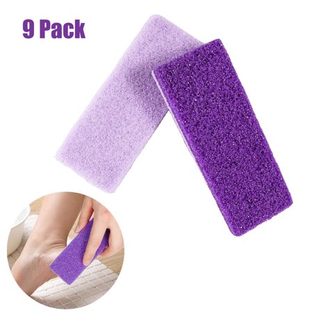 Nylea Foot Stone - 9 Pack: Premium Callus Remover for Feet Pumice Stone Set for Foot Care Exfoliating Scrubber Heel and Toe Smoother Natural Volcanic Lava Pedicure Tools Professional Spa Treatment