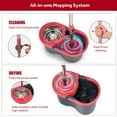 thumbnail image 3 of Spin  Mop and Bucket Set, Floor Cleaning Set with 1 Extra Mop Head, Detachable Spinning Basket and Easy Wring 360° Magic Mop for Hardwood/Tile/Hard Floors, 3 of 8