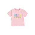thumbnail image 2 of Aojekbee Girl's Birthday Tops Casual Round Neck Short Sleeve Letter Embroidery T-Shirt Toddler Little Girl Summer Clothes, 2 of 10