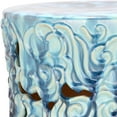 thumbnail image 2 of Safavieh Ocean Cloud Indoor/Outdoor Garden Patio Stool, Antique Blue, 2 of 4