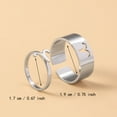 thumbnail image 3 of Uinagy 12 Zodiac Card Couple Rings, 3 of 4