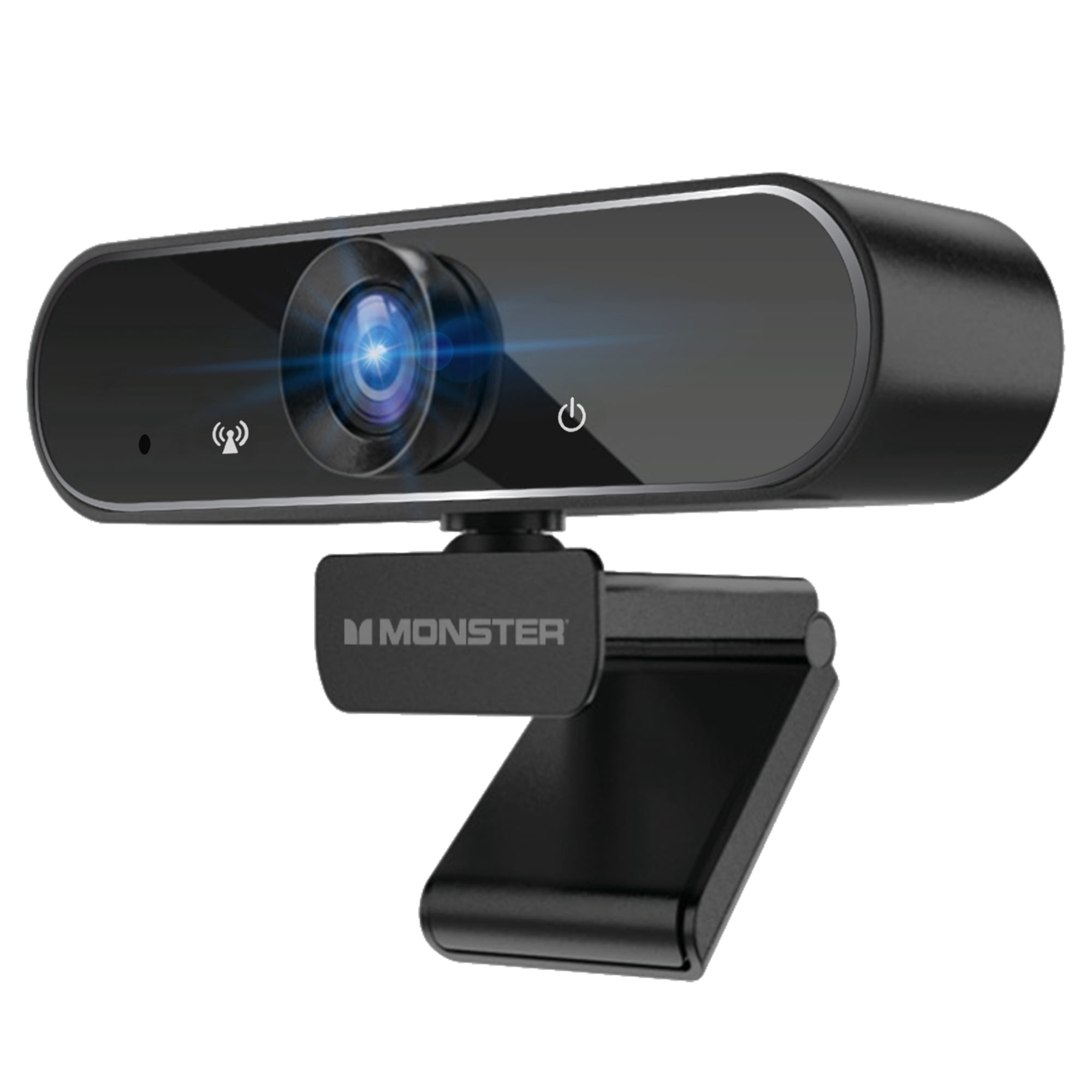 Monster 080P HD Insight Pro Premium Black Webcam, Auto Focus, 2 MP
