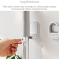 thumbnail image 4 of Mops Holder Wall Self Adhesive Cleaning Broom Adhesive Cleaning Supply Organizer Removable Rake Hanger Rack Washroom Hanging Brush Pipe Hook Shelf, 4 of 7